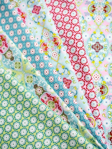 Preview: Swafing Baumwolle - Julia - Blumen - Grün